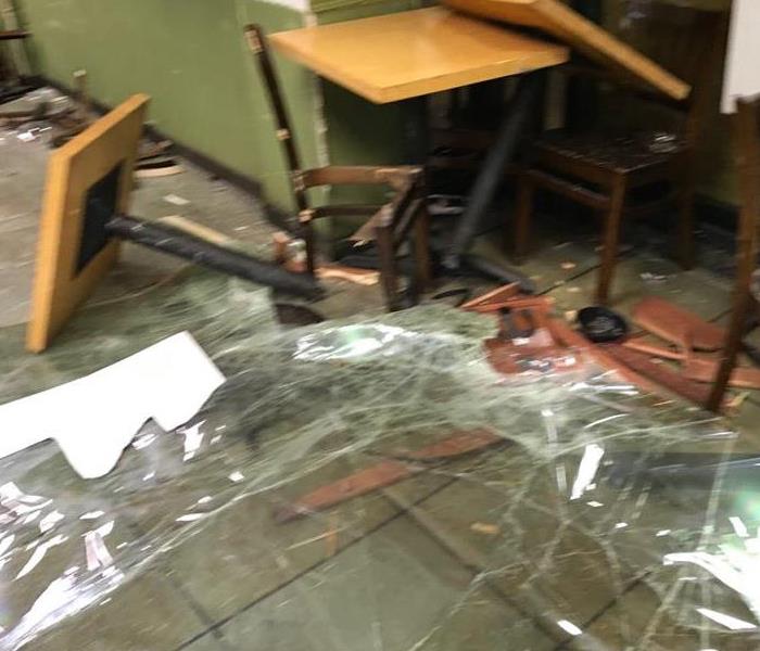 Damage at a Cafe