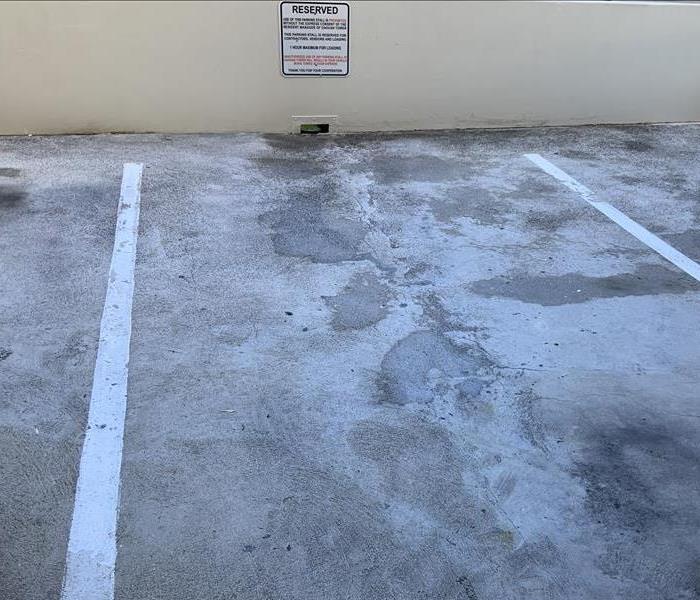 sanitized parking stall